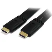[HDMI-01-MM-V4F] 1m Flat HDMI with Ethernet Cable Male to Male High Speed