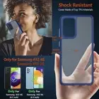 Clear Blue Anti-Fingerprint Transparent Phone Case Samsung Galaxy A52S 5G / A52