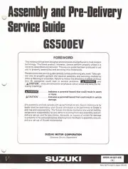 NOS Genuine Suzuki Assembly and Pre-Delivery Service Guide/Manual GS500E 1997