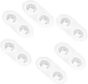 KONTONTY 6pcs Eyeball Silicone Mold Soft Material for Easy Demolding for Epoxy Resin Crafts and Doll Eyes