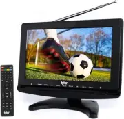 Tyler TTV706 10” Portable Widescreen 1080P LCD TV with Detachable Antennas,...