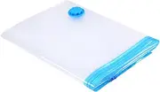 HEALSOPTHY Vacuum Compression Storage Bags for Clothes Bedding Pillows Blankets Reusable Space Saver Packing with Airtight Seal Utility Clip Design