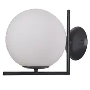 Drake Modern Wall Lights Black White Glass Ball | Replica IC Flos