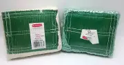 2 Rubbermaid Mop Head Super Stitch Medium D25206 WH00 Commercial White & Green