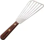 Dexter Slotted Fish Turner 6.25" x 3" Stainless Steel Spatula Rosewood Handle