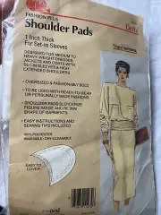 Fritz’s Fashion Plus Shoulder Pads 1” Thick Oversized 1985 Vogue 1 Pair