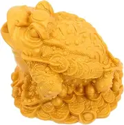 Unique Frog Pond Statue Lucky Money Toad Water Fountain for Home Kitchen Garden Decor