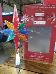 Huntington Christmas Lighted Star Tree Topper 7" Multi Color