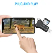 SD/TF Card reader For Android Phones PC Iphone Macbook Deer Camera Multi Black