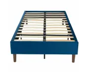 Bedroom Velvet Blue Bed Frame Double