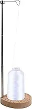 Single Cone Spool Holder, 6.3-15.5 Inch Height Adjustable Cone Thread Stand with Wooden Base, Single Thread Stand for Quilting & Embroidery