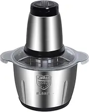 Stainless Steel Electric Meat Grinder, Multi-Purpose Baby Food Processor Two-Speed Meat Mincer Stuffing Machine for Meat/Fish/Vegetable/Baby Food,2L