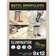 (6)-Trimaco Eliminator Butyl-Back Canvas 9 Ft. x 12 Ft. Heavy-Duty Drop Cloth
