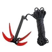 Folding Grass Cutter Aquatic Grass Cutter Water Grass Remover Fishing Water Grass Puller with 20m Rope Grass Cleaning Colored anchor knife