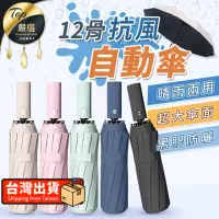 在飛比找momo購物網優惠-【捕夢網】12骨自動傘(雨傘 自動傘 大雨傘 摺疊傘 UV傘