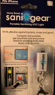 Mini Portable Android Travel UVC Sanitizing Light Home Smart Sanigear NEW NIP