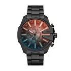 Mens Wristwatch DIESEL MEGA CHIEF SLIM DZ4689 Chrono Stainless Steel Black
