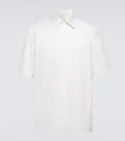 [The Row] The Row Patrick cotton poplin shirt UK 17 neutrals