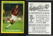 Alessandro Nesta (ITALY) Soccer CARD Panini 2002 n.51 MINT Legend ▓