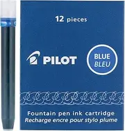 PILOT Namiki IC100 Fountain Pen Ink Cartridges, Blue, 12-Pack (69101)