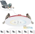 6-Pack Nuwatt 3" LED Recessed Downlight Dimmable 5CCT Light 2-Hour Fire Rated
