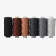 ColorStitch Cotton & Polyester Thread Set: 6 Vibrant Spools for Sewing, Embroide