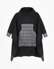 Y-3 Yohji Yamamoto Poncho Sweater Runway y3 adidas techwear rick cyberpunk acg