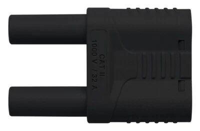 CONN, Banana, PLUG, 32A, BLACK, Banana Test Connectors