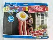 Aqua Splash Breakfast Lounge Bacon & Egg 72" New In Box