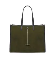 Alexander McQueen T-Bar Pendant Tote Bag One size military green