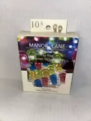 Flip Flops LED String Lights Beach Summer Deck Patio Dorm Apt. Battery 6hr Timer