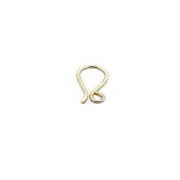 Half S-Hook, Round Clasps, Gold Finish, Silver Plated, E-Coated, Hammered S Hook