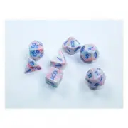 Dice - Mini Festive Pop Art / Blue (7-Mini-Würfelset)