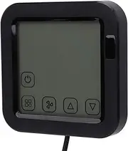 Smart WiFi Thermometer Hygrometer, Wireless Temperature Monitor Humidity Monitor, Electronic Digital Indoor Temperature Humidity Sensor with Ink Display, USB Powered, Black