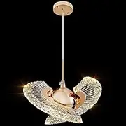 ZeraPh Modern Multi-Styling LED Chandelier Mini Rose Gold Round Pendant Light Rotatable Kitchen Island Ceiling Light Fixture for Dining Room Bedroom Hallway Bar Living Room (Color : Warm Light)