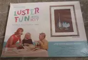 VINTAGE SEALED CREATIVE CORNER LUSTER FUN MOSAIC PICTURE KIT ~ VASES & FLOWERS
