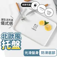 在飛比找蝦皮購物優惠-【台灣快速出貨】托盤 北歐風置物盤 餐盤 長方形托盤 茶杯盤