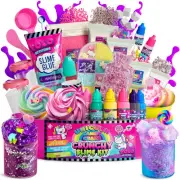Unicorn Candy Craze Slime Kit - DIY Slime Making Set Girls 8-12 40 Magical Add