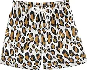 [RPLIFE] Swimming Shorts for Boys, Anti-Chafe Swim Trunks Boys 2 T, Leopard Print