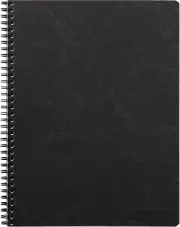 Age Bag Wirebound Notebook, A4+, Lined, 80 Sheets - Black