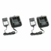 2PCS ORIGINAL BF-UV-5R ADAPTER AND DESKTOP AC CHARGER FOR BAOFENG TWO WAY RADIOS