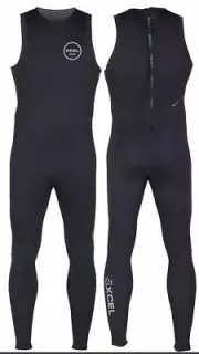 Xcel Mens Axis Long John 2mm Wetsuit Black