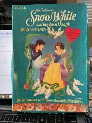 90s Snow White and the Seven Dwarfs - 32 School Valentines NEW Boxed Cards