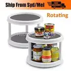 Kitchen Rotating Storage Spice Rack Organiser Round Bathroom Pantry Shelf Holder