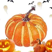 Pumpkins for Decorating,Realistic Pumpkin Fall Decorations,Fall Squash Decor,Squash Autumn Table Centerpiece for Halloween, Fall Thanksgiving Decorating Harvest Embellishing and Displaying