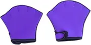 Anneome Half Gloves for Swimming Surf Gloves Lobster Gloves for Diving Sky Diving Gloves Paddling Gloves Swimming Aerobic Gloves Webbed Water Gloves Fingers Fish Paddle Dive Purple