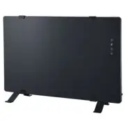 Rinnai 1500W Glass Electric Panel Heater with WiFi Control in Black BEPH15DTWF