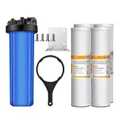 20 Inch Whole House Water Filter Housing Filtration System 4PCS CTO Carbon Block