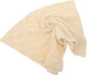 TOGEVAL Breathable Blanket Soft Woolen Yarn Receiving Blanket for Newborns for Strollers Car Seats Cribs and Nursing Lightweight and Comfortable