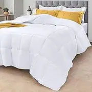 Utopia Bedding Lightweight Comforter Ultra Soft Down Alternative (White King) - All Season Comforter - Plush Siliconized Fiberfill Duvet Insert - Box Stitched- by